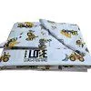 Lenjerie de pat pentru copii, 6 piese, cearsaf 240 x 260 cm, 100% bumbac ranforce