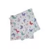 Set 2 x Fata de perna , 45 x 45 cm, bumbac ranforce, fluturi, certificat OEKO-TEX