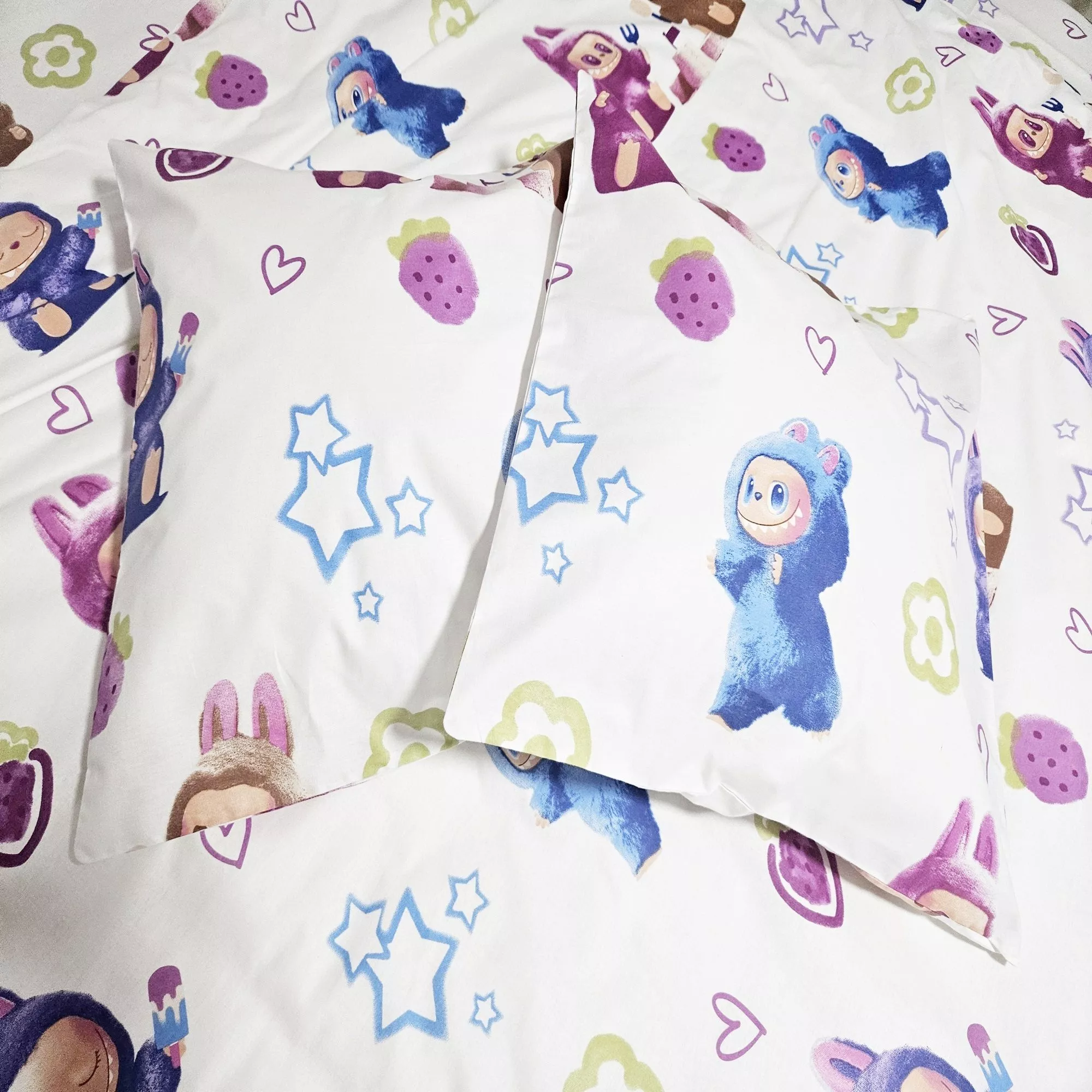 LaBubu, 6 piese, cearsaf 240 x 260 cm, 100% bumbac ranforce