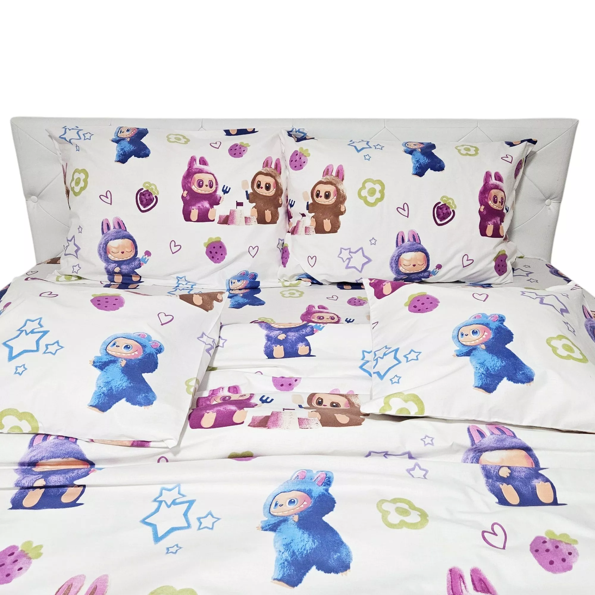 Lenjerie de pat LaBubu, 6 piese, 240 x 260 cm, 100% bumbac ranforce Lenjerie de pat LaBubu, 6 piese, 240 x 260 cm, 100% bumbac ranforce