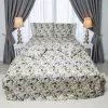 Lenjerie de pat cu flori galbene, 240 x 260 cm, 6 piese, 100% bumbac ranforce