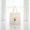 Sacosa textila bej, 45 x 45 cm, broderie Doina. 100% bumbac doc