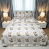 Lenjerie de pat cu trandafiri premium, 6 piese, 240 x 260 cm, 100% bumbac ranforce